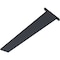 Ekena Millwork 2 1/2"W x 18"D Countertop Island Steel Heavy Duty Bracket w/ Flange, Powder Coated Black BKTM02X18IBPBL - alternate 5